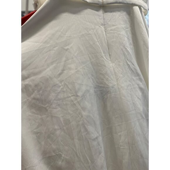 MAC DUGGAL Classic A Llne V Neck Ballgown White Womens Size 14 - Picture 8 of 11